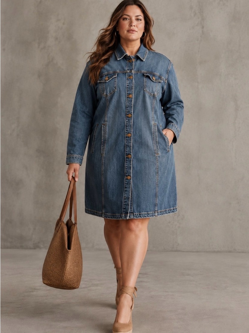 4X Classic Blue Denim Jacket Dress from d/C Jeans